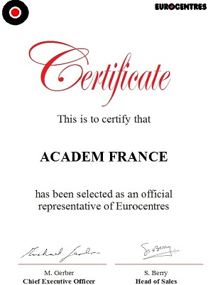 сертификат Eurocentres