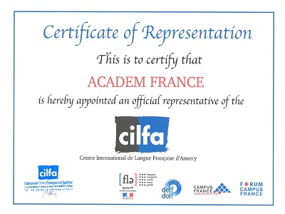 сертификат французской языковой в Анси СИЛФА
